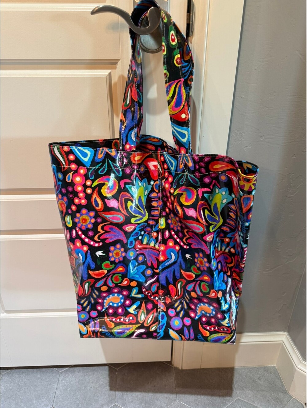 Vera Bradley Multicolor Paisley Print Tote Bag